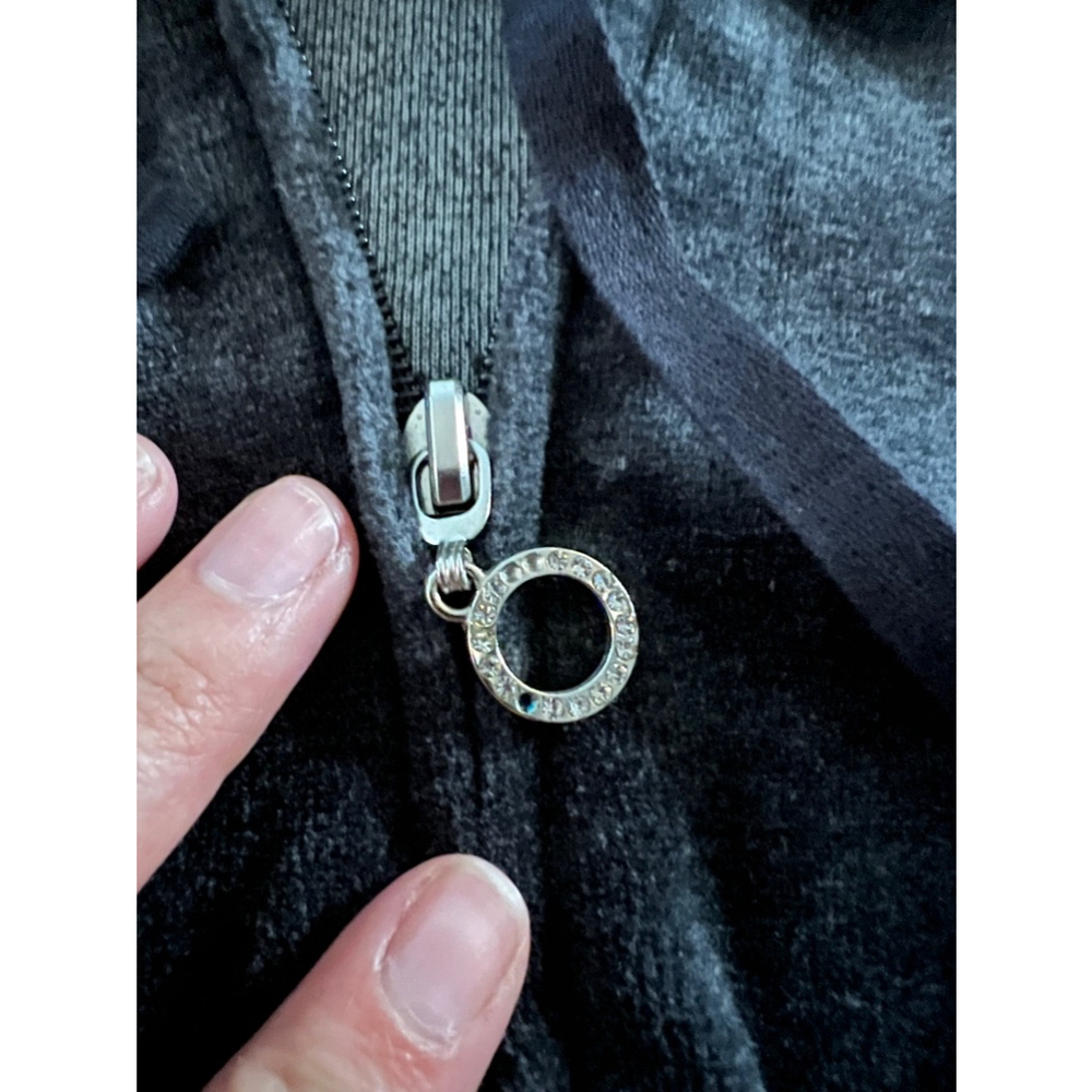 New York & company‎ zip up velour hoodie - Picture 5 of 5